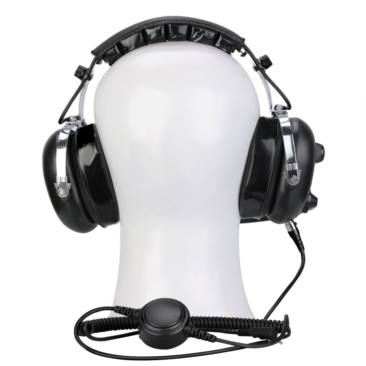 RETEVIS EH070K 2 Pin Adjustable Volume Binaural Noise Reduction Headphone Microphone - free shipping - PMC Jewellery - Order now!