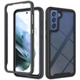 For Samsung Galaxy S21 FE Starry Sky Solid Color Series Shockproof PC + TPU Protective Case(Black) - Galaxy Phone Cases by PMC TechLife | Online Shopping South Africa | PMC TechLife | Buy Now Pay Later Mobicred
