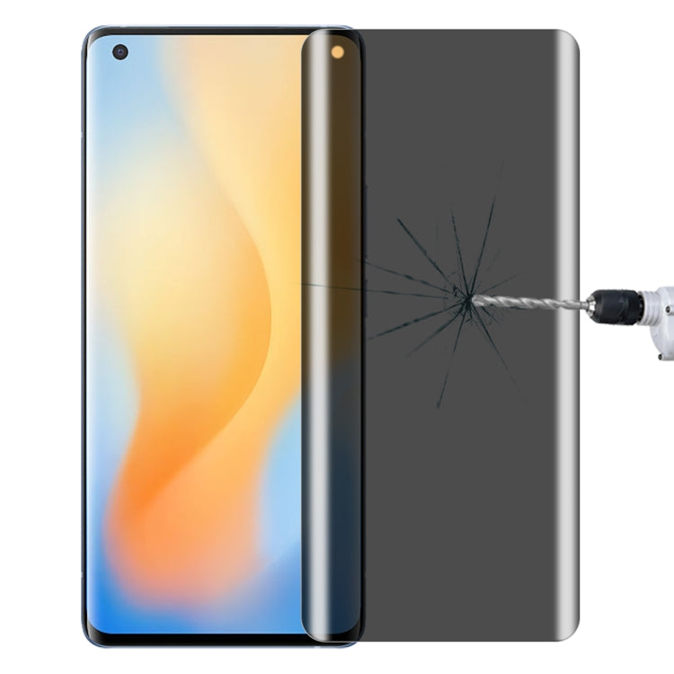 For vivo X50 Pro 0.3mm 9H Surface Hardness 3D Curved Surface Privacy Glass Film - free shipping - PMC TechLife - Order now!