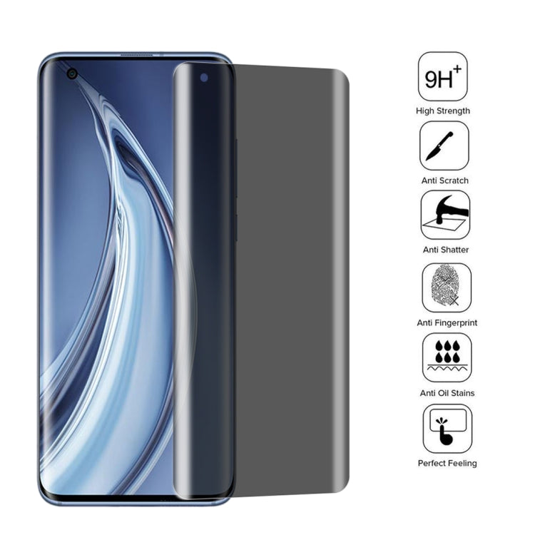 For Xiaomi Mi 10 Pro 25 PCS 0.3mm 9H Surface Hardness 3D Curved Surface Privacy Glass Film