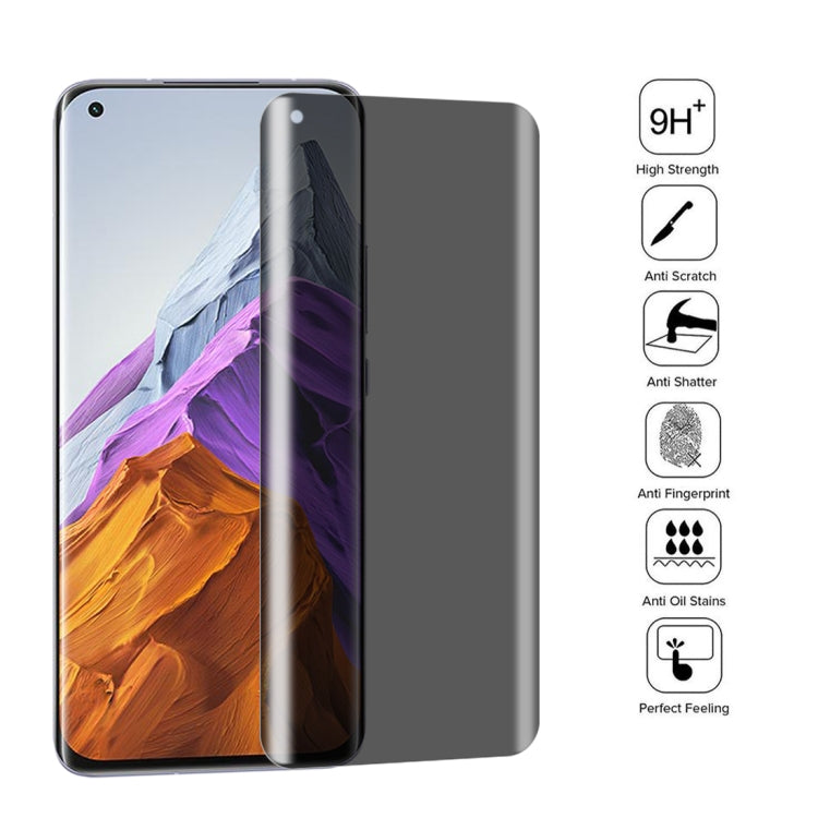 For Xiaomi Mi 11 25 PCS 0.3mm 9H Surface Hardness 3D Curved Surface Privacy Glass Film