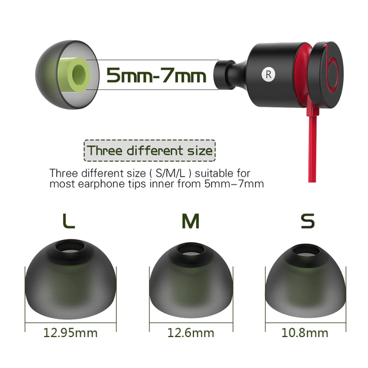 6 Pairs New Bee NB-M1 In-ear Silicone Ear Caps with Storage Box, Suitable for 5mm-7mm Earphone Plugs - Anti-dust & Ear Caps by New Bee | Online Shopping South Africa | PMC TechLife