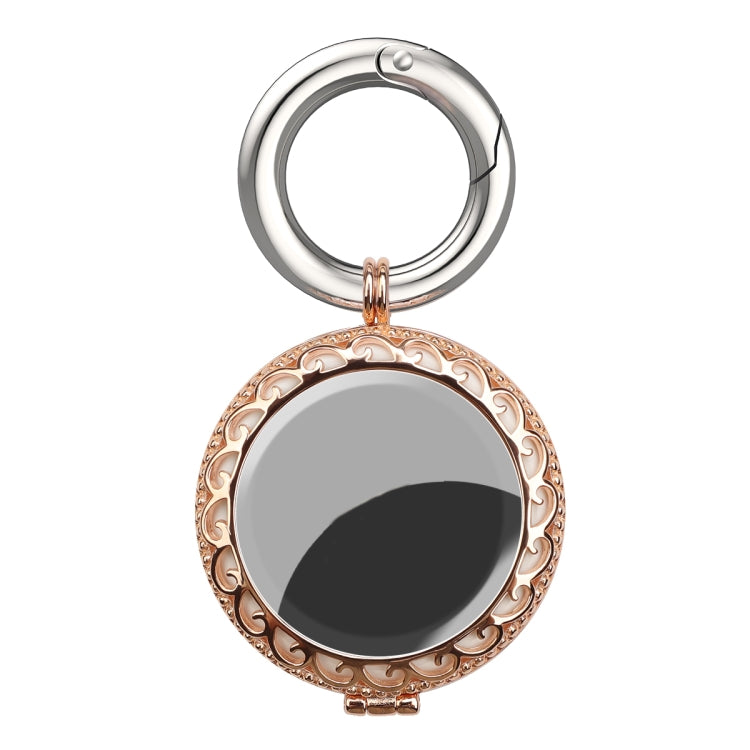 Copper Jewelry Style Shockproof Protective Cover Case with Keychain Hook Loop For AirTag(Rose Gold) - free shipping - PMC Jewellery - Order now!