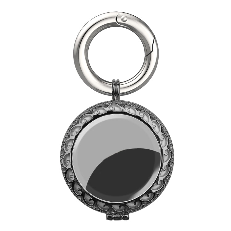 Copper Jewelry Style Shockproof Protective Cover Case with Keychain Hook Loop For AirTag(Black) - free shipping - PMC Jewellery - Order now!