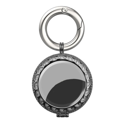 Copper Jewelry Style Shockproof Protective Cover Case with Keychain Hook Loop For AirTag(Black) - free shipping - PMC Jewellery - Order now!