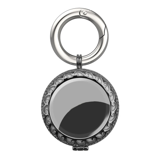 Copper Jewelry Style Shockproof Protective Cover Case with Keychain Hook Loop For AirTag(Black) - free shipping - PMC Jewellery - Order now!