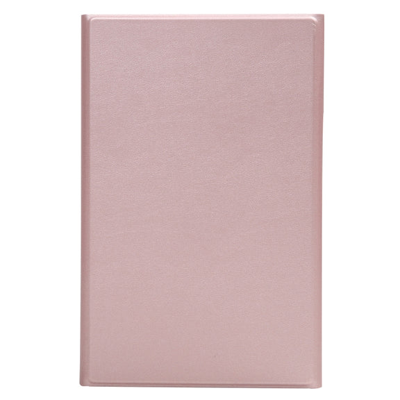A220 Splittable Bluetooth Keyboard Leather Tablet Case for Samsung Galaxy Tab A7 Lite 8.7 T220 / T225, with Holder & Elastic Band Function(Rose Gold)