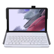 A220 Splittable Bluetooth Keyboard Leather Tablet Case for Samsung Galaxy Tab A7 Lite 8.7 T220 / T225, with Holder & Elastic Band Function(Rose Gold)