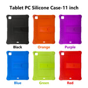 All-inclusive Silicone Shockproof Case with Holder For iPad Pro 12.9 2021 / 2020(Blue)