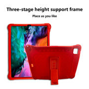 All-inclusive Silicone Shockproof Case with Holder For iPad Pro 12.9 2021 / 2020(Purple)