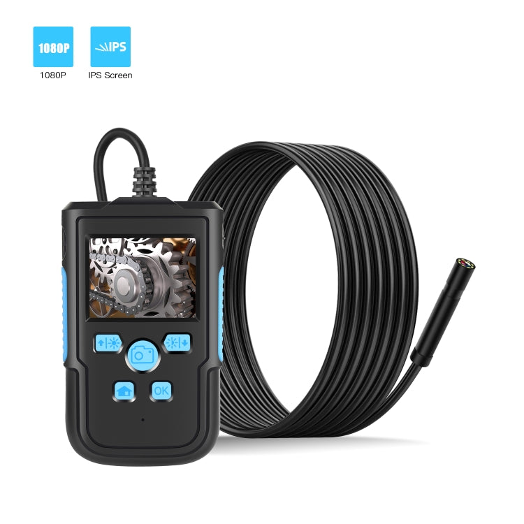 P60B 5.5mm 1080P 2.4 inch IPS Screen IP68 Water-resistant HD Digital Endoscope, Length:10m Hard Cable