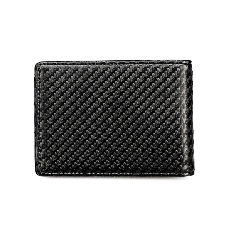 RFID Anti-theft Leather Men Wallet(Carbon Fiber Texture)
