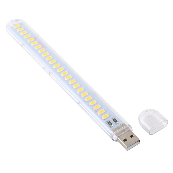 3W 24LEDs 5V 200LM USB LED Book Light Portable Night Light Warm Light