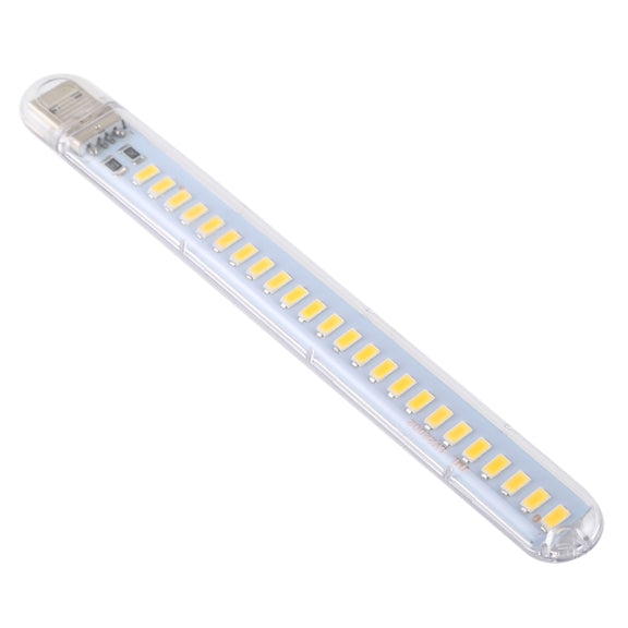 3W 24LEDs 5V 200LM USB LED Book Light Portable Night Light Warm Light
