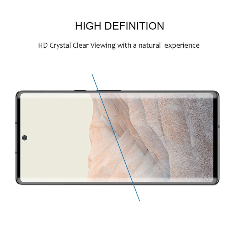 For Google Pixel 6 Pro Edge Glue 3D Curved Edge Full Screen Tempered Glass Film