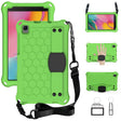 For Samsung Galaxy Tab A 8.0 & S Pen (2019)P200/P205 Honeycomb Design EVA + PC Four Corner Shockproof Protective Case with Strap(Green+Black) - free shipping - PMC TechLife - Order now!