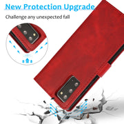 For Samsung Galaxy Note20 Calf Texture 2 in 1 Detachable Magnetic Back Cover Horizontal Flip Leather Case with Holder & Card Slots & Wallet & Photo Frame(Red)