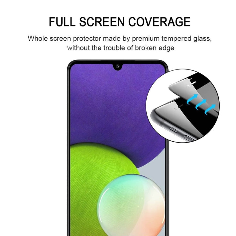 For Samsung Galaxy A22 4G Full Glue Full Cover Screen Protector Tempered Glass Film