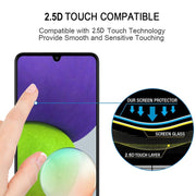 For Samsung Galaxy A22 4G Full Glue Full Cover Screen Protector Tempered Glass Film
