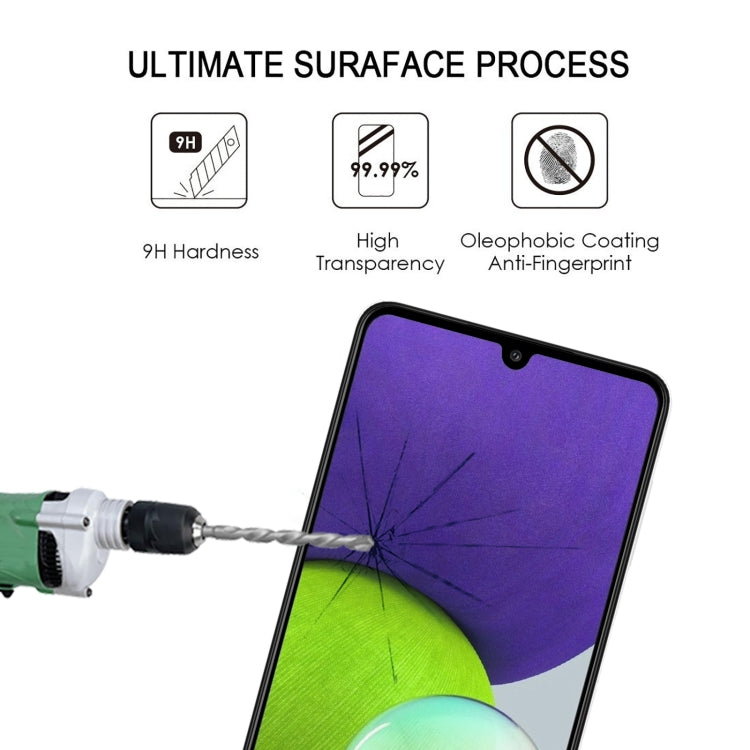 For Samsung Galaxy A22 4G Full Glue Full Cover Screen Protector Tempered Glass Film