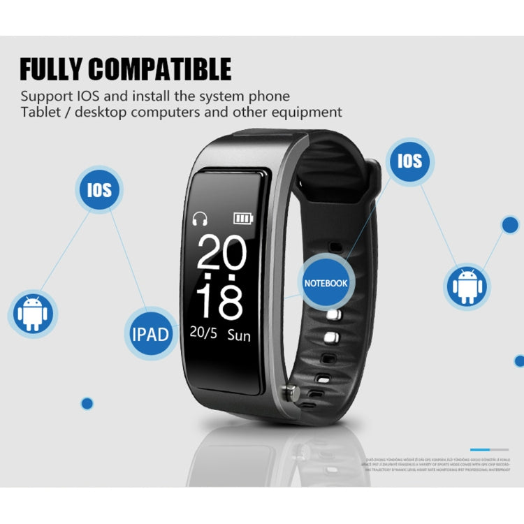 Y3 0.96 inch OLED Screen Smart Bracelet, Support Sleep Monitoring / Heart Rate Monitoring / Bluetooth Call(Black) - Smart Wristbands by PMC Jewellery | Online Shopping South Africa | PMC Jewellery | Buy Now Pay Later Mobicred