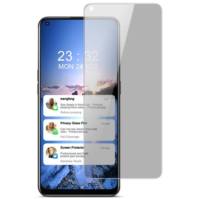 For OPPO F19 Pro / F19 Pro+ 5G / Find X3 Lite / Reno5 Z  / Reno5 F IMAK HD Anti-spy Tempered Glass Protective Film