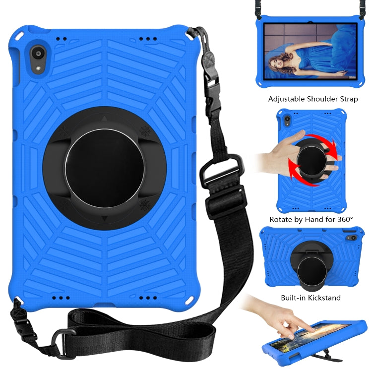 For Lenovo Tab P11 TB-J606F / XiaoXin Pad 11 Spider King EVA Protective Case with Adjustable Shoulder Strap & Holder(Blue)