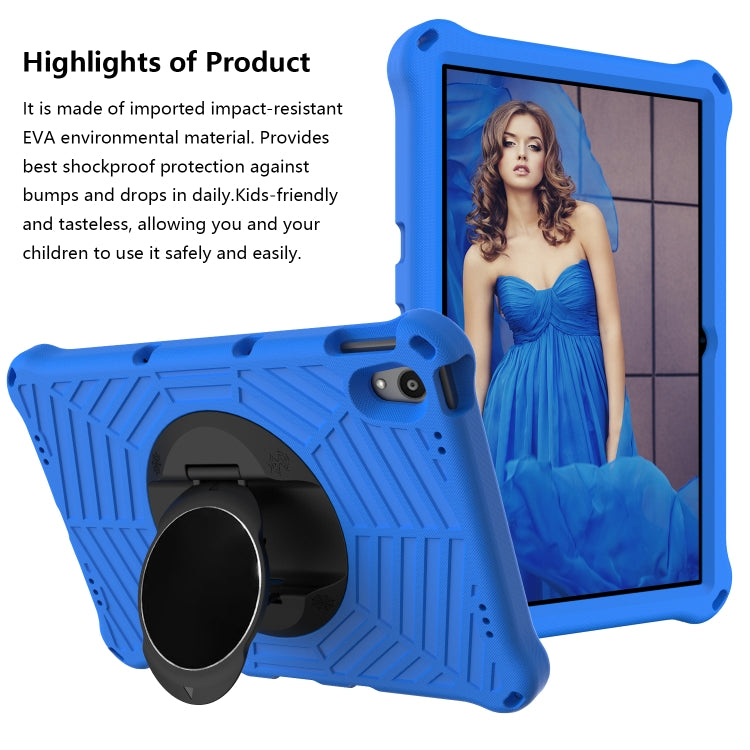 For Lenovo Tab P11 TB-J606F / XiaoXin Pad 11 Spider King EVA Protective Case with Adjustable Shoulder Strap & Holder(Blue)