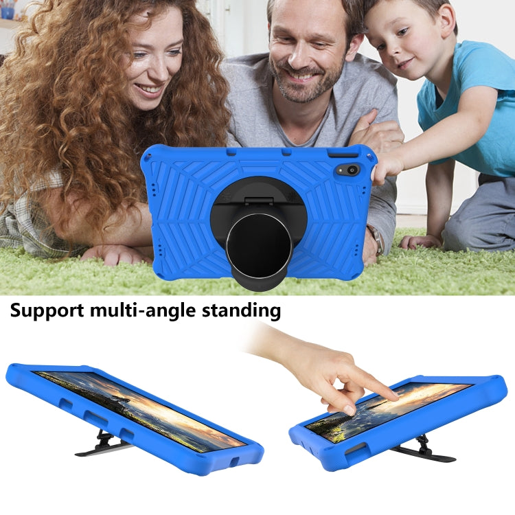 For Lenovo Tab P11 TB-J606F / XiaoXin Pad 11 Spider King EVA Protective Case with Adjustable Shoulder Strap & Holder(Blue)
