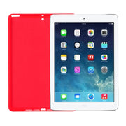 Solid Color Liquid Silicone Dropproof Full Coverage Protective Case For iPad Air / 9.7 2017 / 9.7 2018 / Pro 9.7(Red)