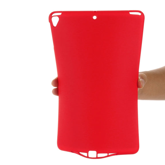 Solid Color Liquid Silicone Dropproof Full Coverage Protective Case For iPad Air / 9.7 2017 / 9.7 2018 / Pro 9.7(Red)