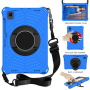 Spider King EVA Protective Case with Adjustable Shoulder Strap & Holder & Pen Slot For Samsung Galaxy Tab S6 Lite SM-P610 / SM-P615 / Tab A7 10.4 T500 / T860 / T720(Blue)