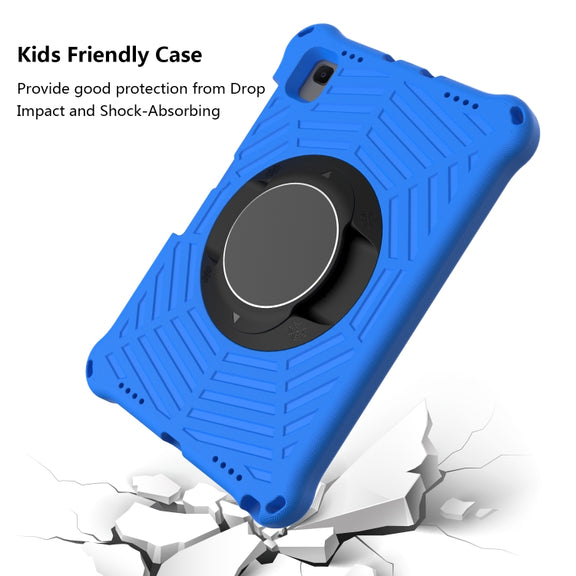Spider King EVA Protective Case with Adjustable Shoulder Strap & Holder & Pen Slot For Samsung Galaxy Tab S6 Lite SM-P610 / SM-P615 / Tab A7 10.4 T500 / T860 / T720(Blue)