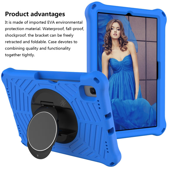 Spider King EVA Protective Case with Adjustable Shoulder Strap & Holder & Pen Slot For Samsung Galaxy Tab S6 Lite SM-P610 / SM-P615 / Tab A7 10.4 T500 / T860 / T720(Blue)