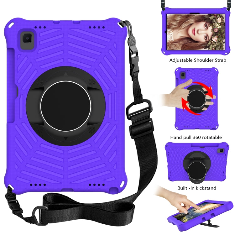 Spider King EVA Protective Case with Adjustable Shoulder Strap & Holder & Pen Slot For Samsung Galaxy Tab S6 Lite SM-P610 / SM-P615 / Tab A7 10.4 T500 / T860 / T720(Purple)
