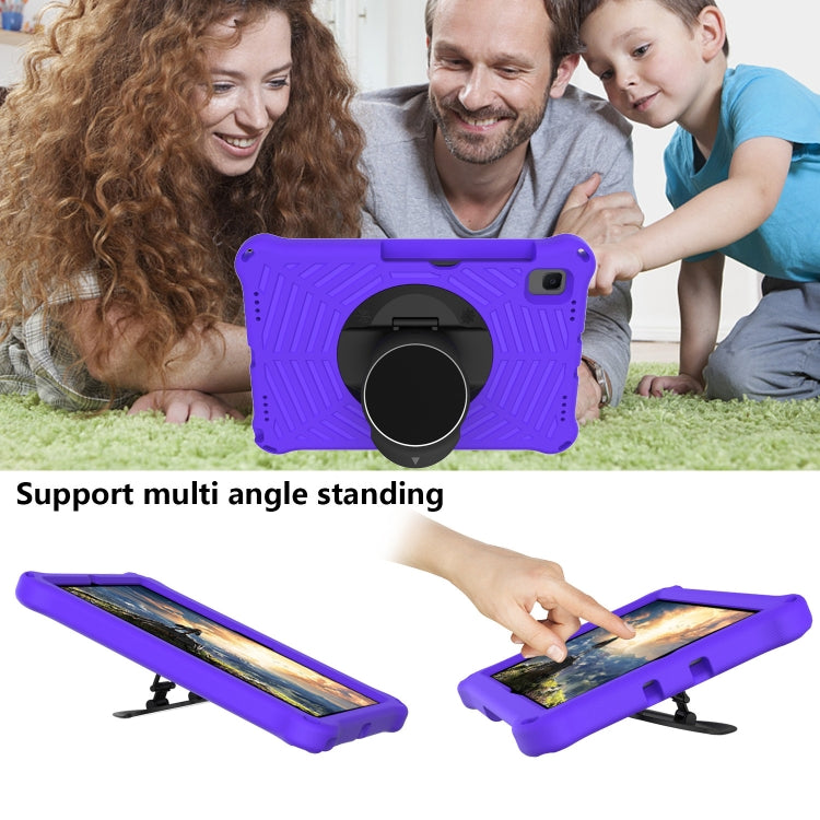 Spider King EVA Protective Case with Adjustable Shoulder Strap & Holder & Pen Slot For Samsung Galaxy Tab S6 Lite SM-P610 / SM-P615 / Tab A7 10.4 T500 / T860 / T720(Purple)