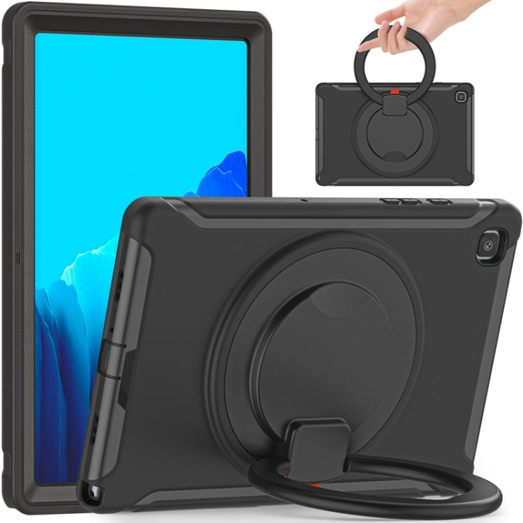 Shockproof TPU + PC Protective Case with 360 Degree Rotation Foldable Handle Grip Holder & Pen Slot For Samsung Galaxy Tab A7 10.4 2020 T500(Black) - Other Galaxy Tab PC by PMC TechLife | Online Shopping South Africa | PMC TechLife | Buy Now Pay Later Mobicred