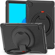 Shockproof TPU + PC Protective Case with 360 Degree Rotation Foldable Handle Grip Holder & Pen Slot For Samsung Galaxy Tab A7 10.4 2020 T500(Black)