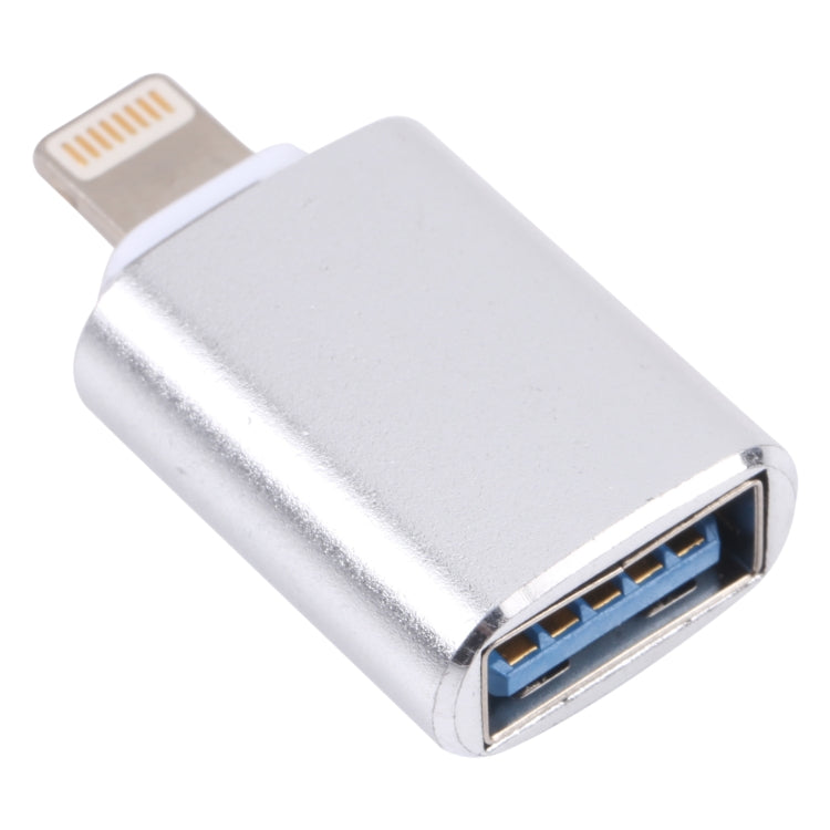 XQ-ZH001 USB Female to 8 Pin Male OTG Adapter(Silver) - Converter & Adapter by PMC TechLife | Online Shopping South Africa | PMC TechLife