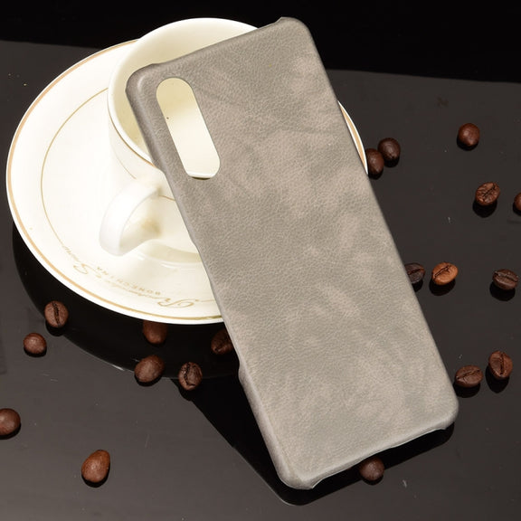 For Sony Xperia 10 III Shockproof Litchi Texture PC + PU Case(Grey)