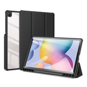 For Samsung Galaxy Tab S6 Lite 2024 / 2020 DUX DUCIS TOBY Series Antiskid PU Leather + PC + TPU Horizontal Flip Case with Holder & Pen Slot & Sleep / Wake-up Function(Black)