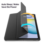 For Samsung Galaxy Tab S6 Lite 2024 / 2020 DUX DUCIS TOBY Series Antiskid PU Leather + PC + TPU Horizontal Flip Case with Holder & Pen Slot & Sleep / Wake-up Function(Black)