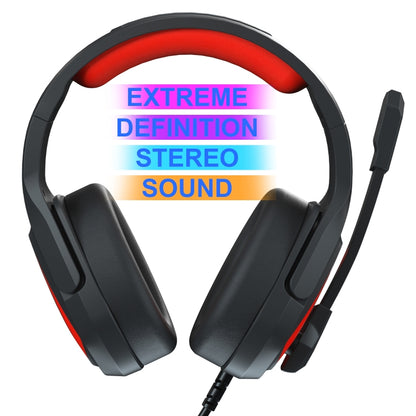 Anivia MH602 3.5mm Wired Gaming Headset with Microphone(Black Red) - free shipping - PMC Jewellery - Order now!