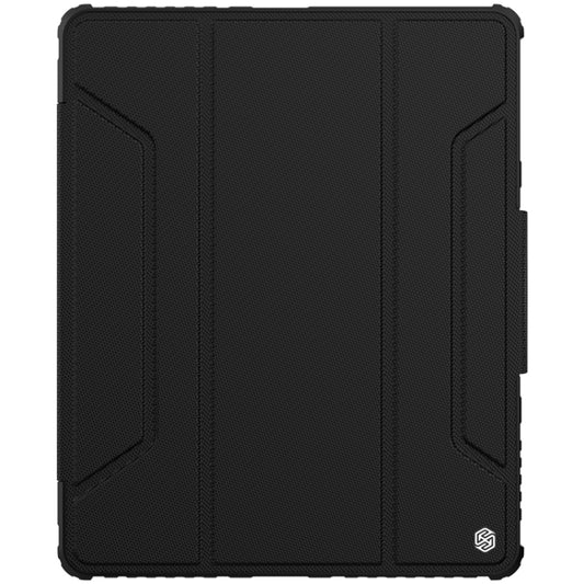 For iPad Pro 12.9 2022 / 2021 / 2020 NILLKIN Bumper Pro Horizontal Flip Leather Tablet Case with Pen Slot & Holder & Sleep / Wake-up Function(Black) - free shipping - PMC Jewellery - Order now!