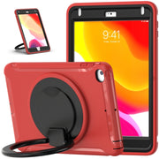 Shockproof TPU + PC Protective Case with 360 Degree Rotation Foldable Handle Grip Holder & Pen Slot For iPad mini 5 / 4(Red)