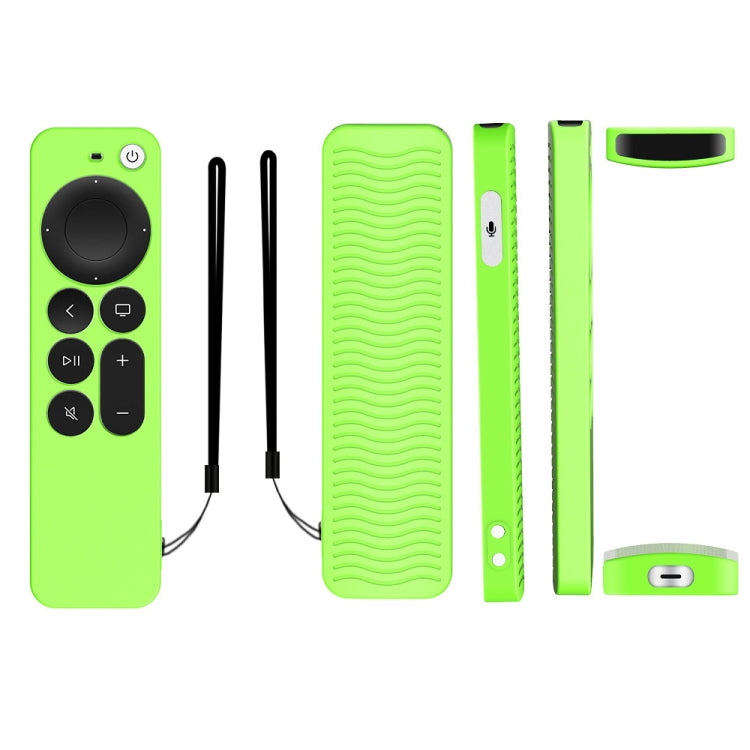 Silicone Protective Case Cover For Apple TV 4K 4th Siri Remote Controller(Luminous Green) - Apple TV Accessories by PMC TechLife | Online Shopping South Africa | PMC TechLife