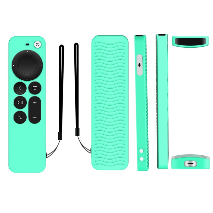 Silicone Protective Case Cover For Apple TV 4K 4th Siri Remote Controller(Ice Green) - Apple TV Accessories by PMC TechLife | Online Shopping South Africa | PMC TechLife