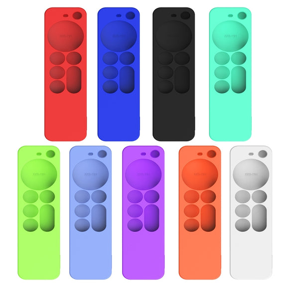 Silicone Protective Case Cover For Apple TV 4K 4th Siri Remote Controller(Red)