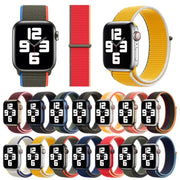 Loop Type Sport Watch Band For Apple Watch Series 9&8&7 41mm / SE 3&SE 2&6&SE&5&4 40mm / 3&2&1 38mm (Black Blue)
