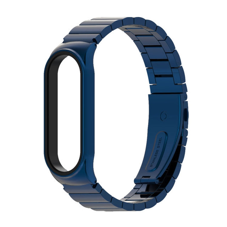 For Xiaomi Mi Band 6 / 5 / 4 / 3 Mijobs Metal CS Bamboo Joint Stainless Steel Watch Band(Blue) - Watch Bands by MIJOBS | Online Shopping South Africa | PMC TechLife | Buy Now Pay Later Mobicred